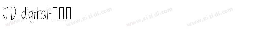 JD digital字体转换